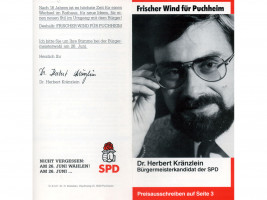 Flyer Bürgermeisterwahl 1988
