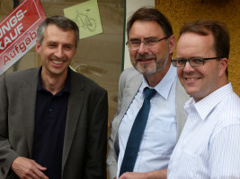 Dr. Herbert Kränzlein mit Markus Rinderspacher und Norbert Seidl 2012