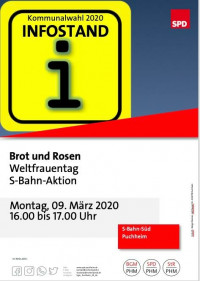 Plakat Infostand Weltfrauentag 9.3.2020