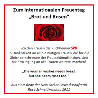 Flyer zum Weltfrauentag 2016