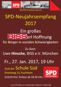 Plakat SPD-Neujahrsempfang 2017