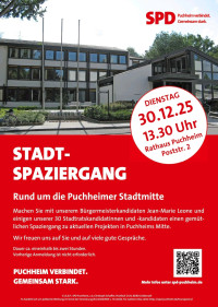 SPD Plakat Stadtspaziergang 30.12.2025